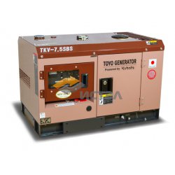 Дизельный генератор TOYO TKV-7.5SBS (Япония) в шумозащитном кожухе
