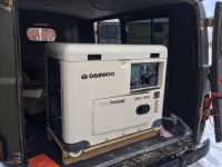 Поставка дизельного генератора DAEWOO DDAE 7000 SE в шумозащитном кожухе, мощностью 5.5 кВт с автоматическим запуском